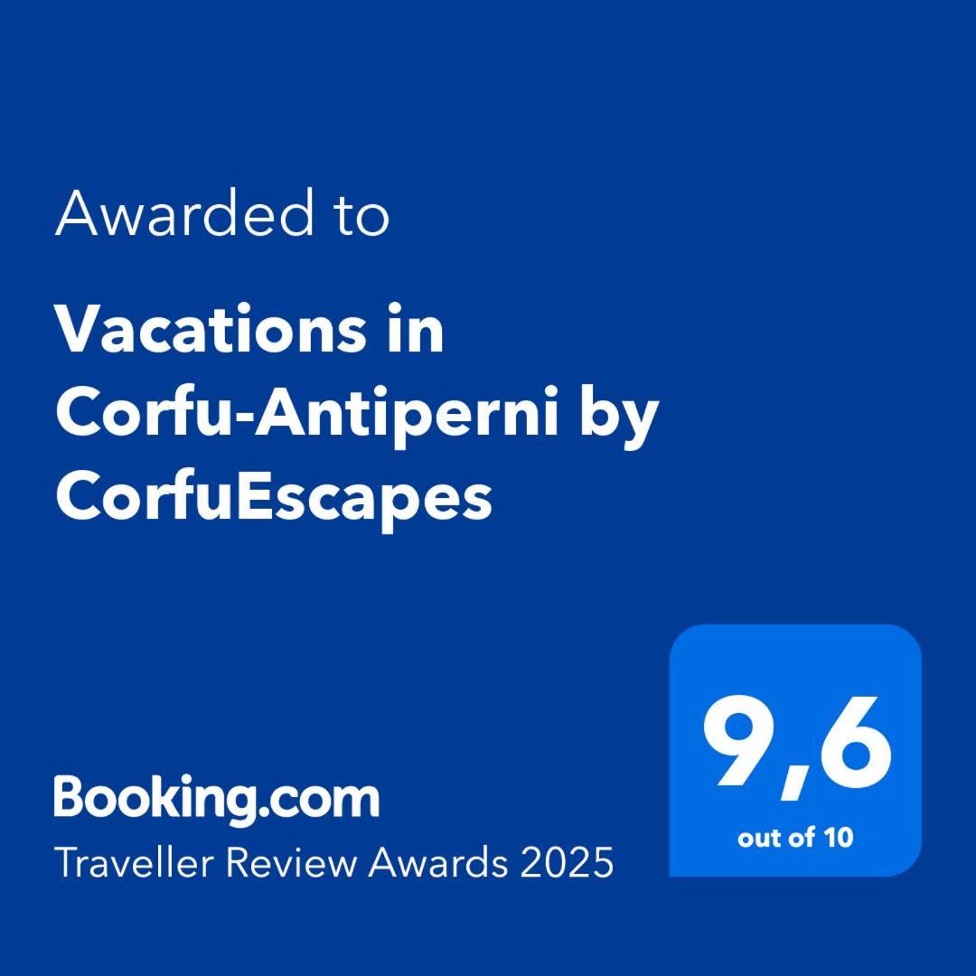 Vacations In Corfu-Antiperni By Corfuescapes Apartment Antipernoi Bagian luar foto